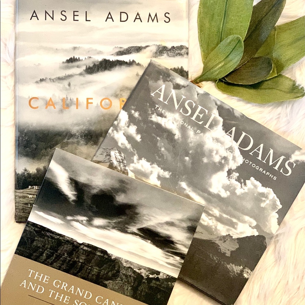 3 Ansel Adams Black & White photography Books